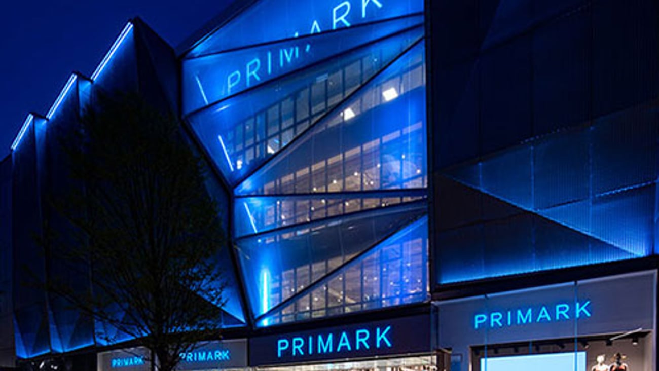 Primark exterior at night