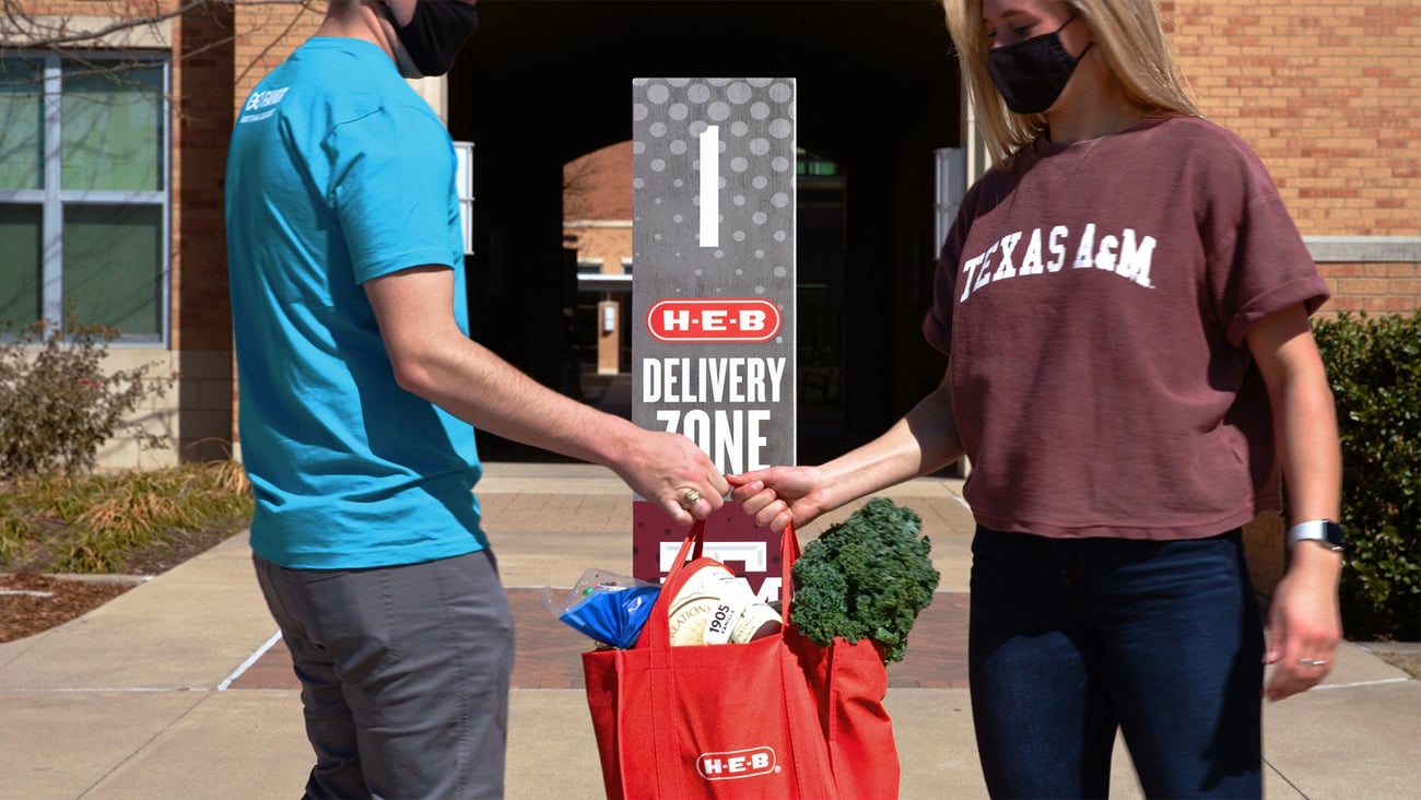 H-E-B campus delivery