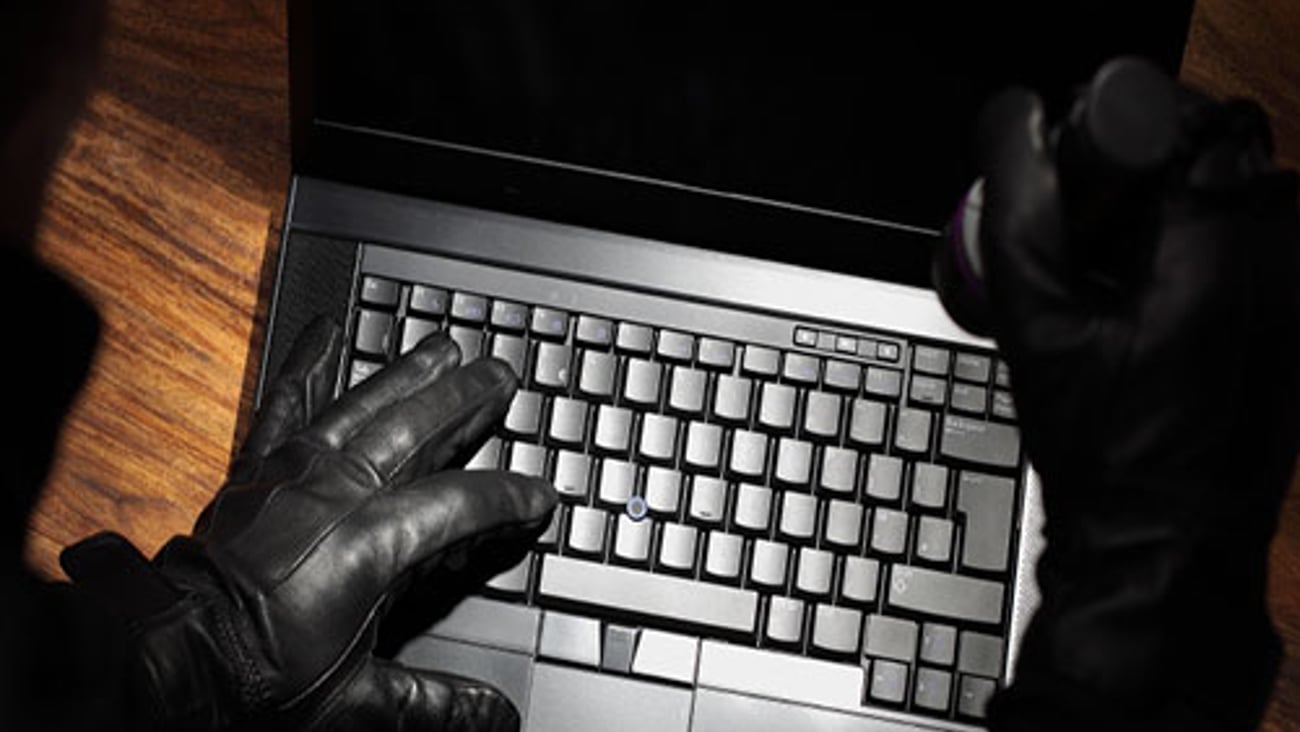 criminal on laptop
