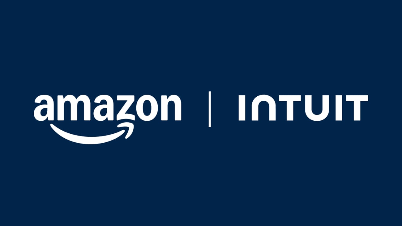 Amazon and Intuit logos (Graphic: Business Wire)