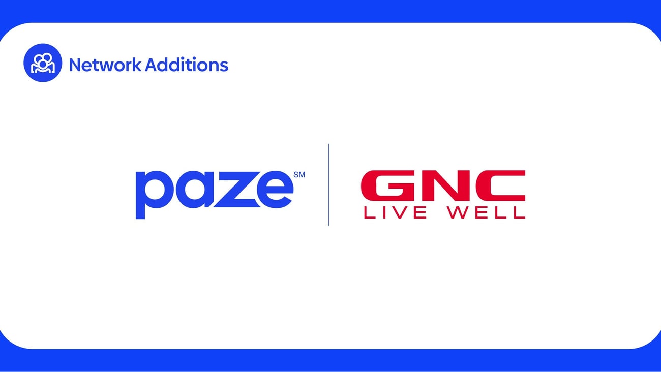 GNC and Paze logos