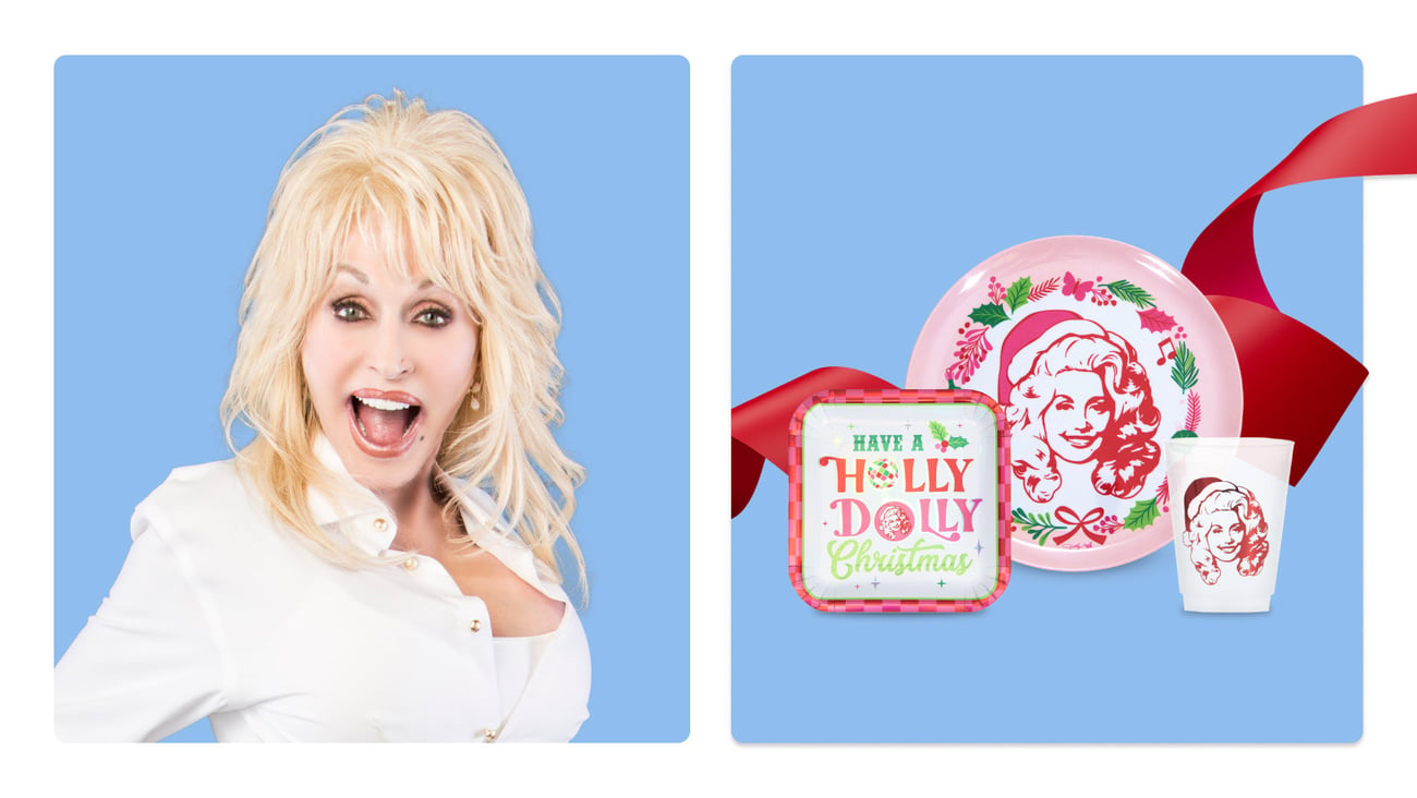 Dolly Parton Walmart holiday livestream (Image: Walmart)