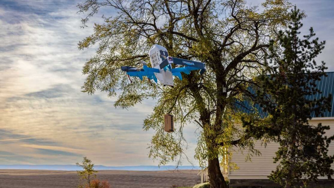 Amazon MK30 drone near tree