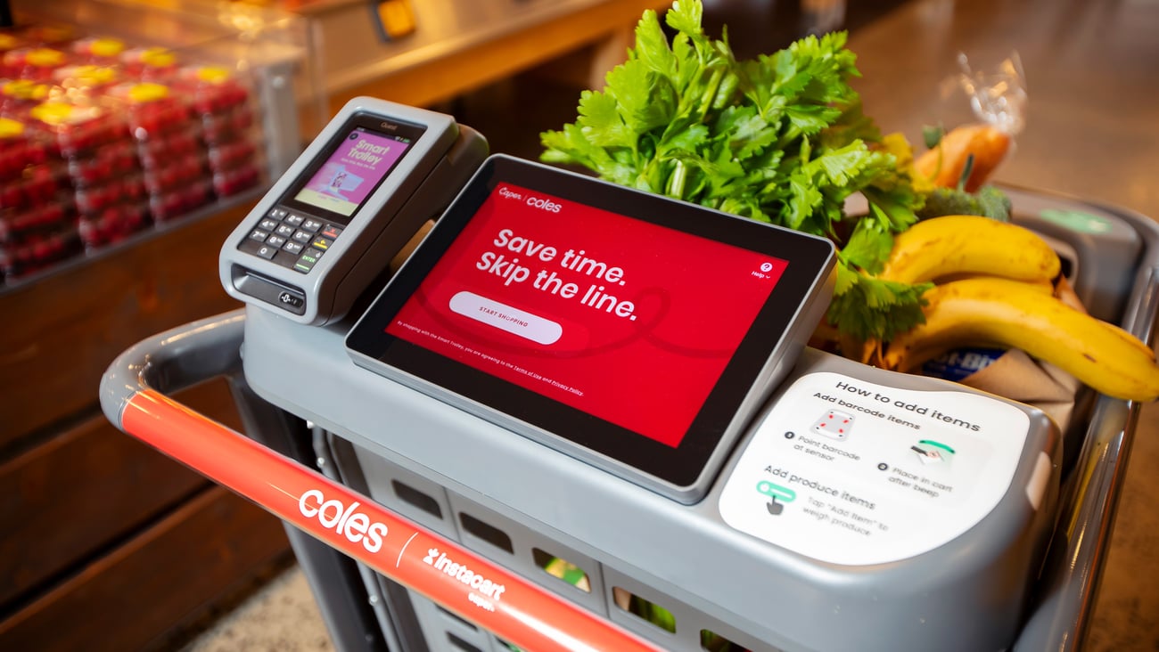 Coles Caper Cart screen