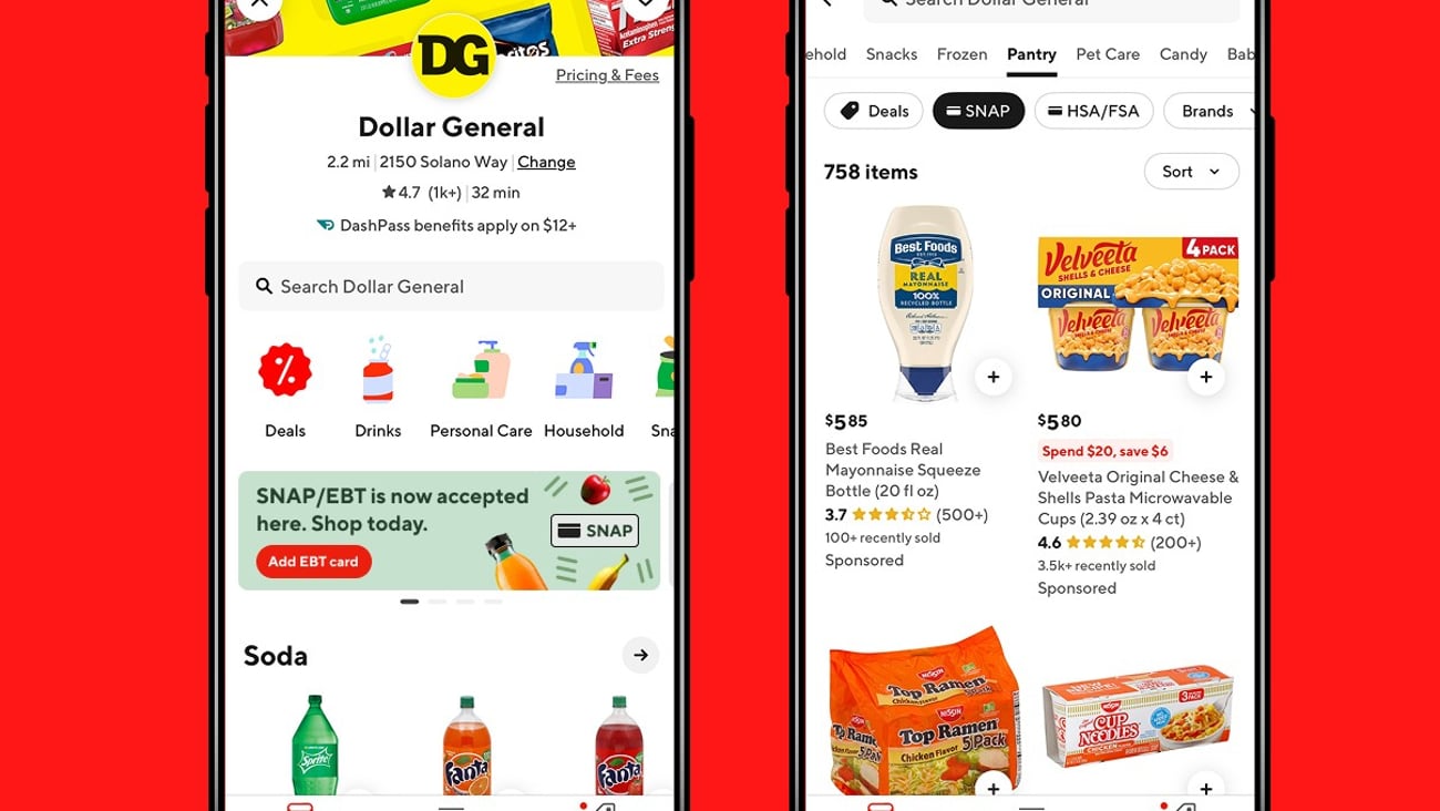 Dollar General accepts SNAP via DoorDash