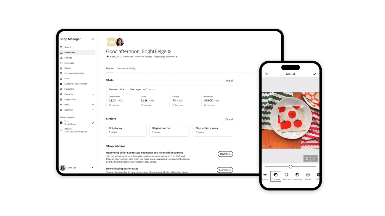 Etsy seller app