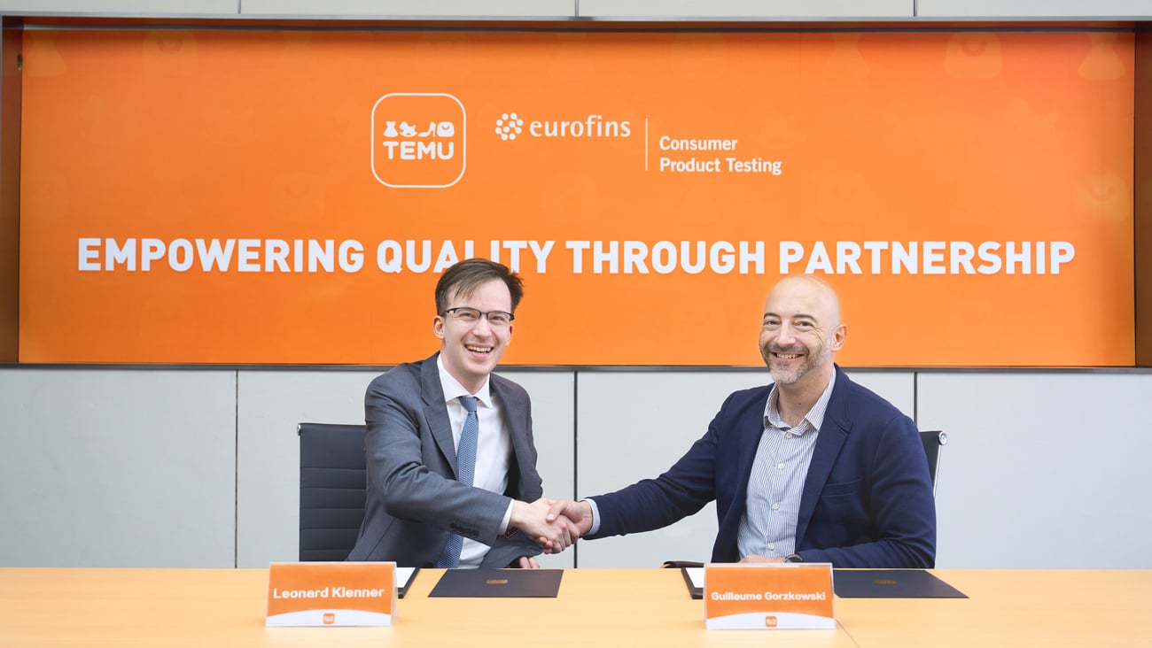 Temu partners with Eurofins.
