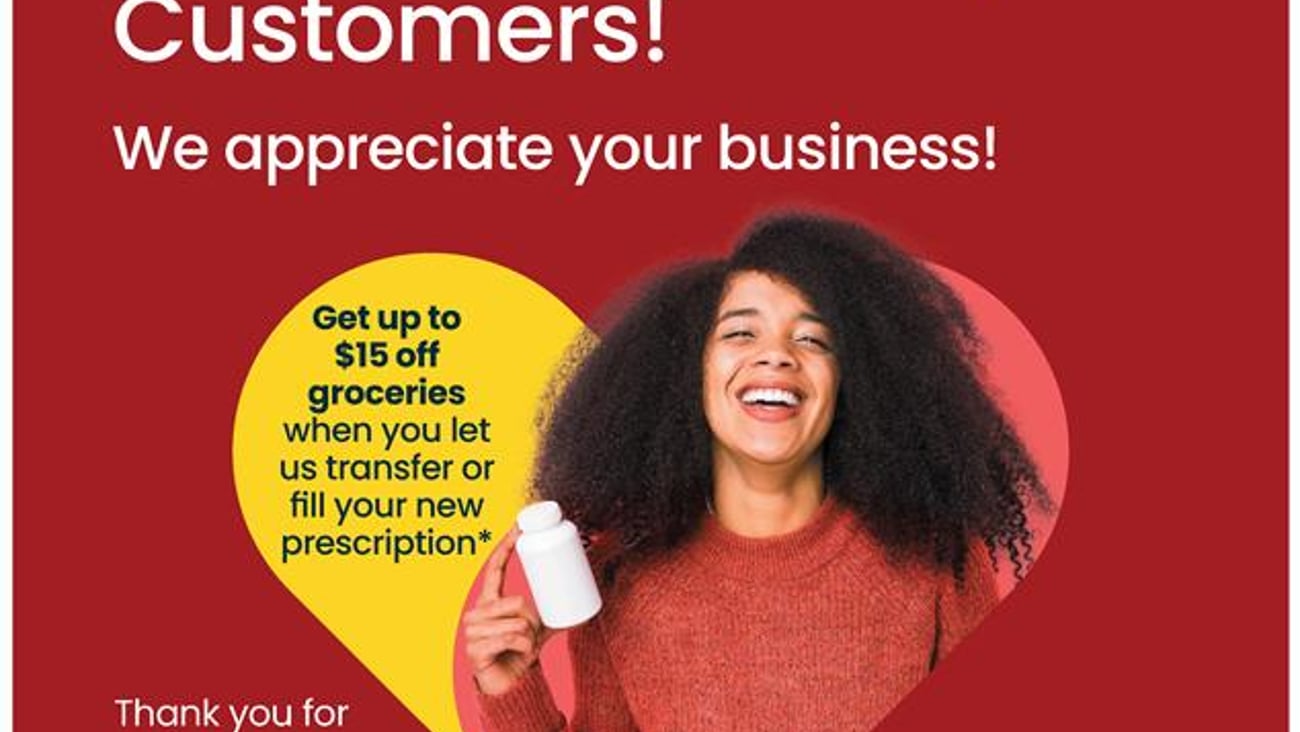 Albertsons invites Rite Aid customers.