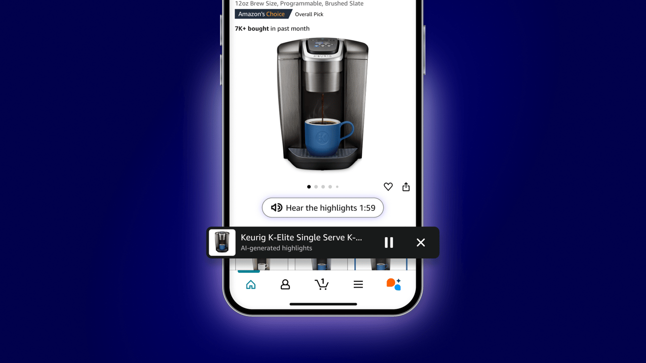 Amazon audio product summary