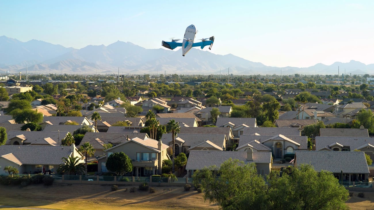 Amazon drone flight