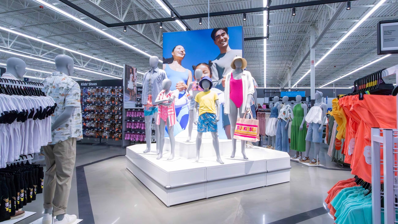 Walmart store of the future display