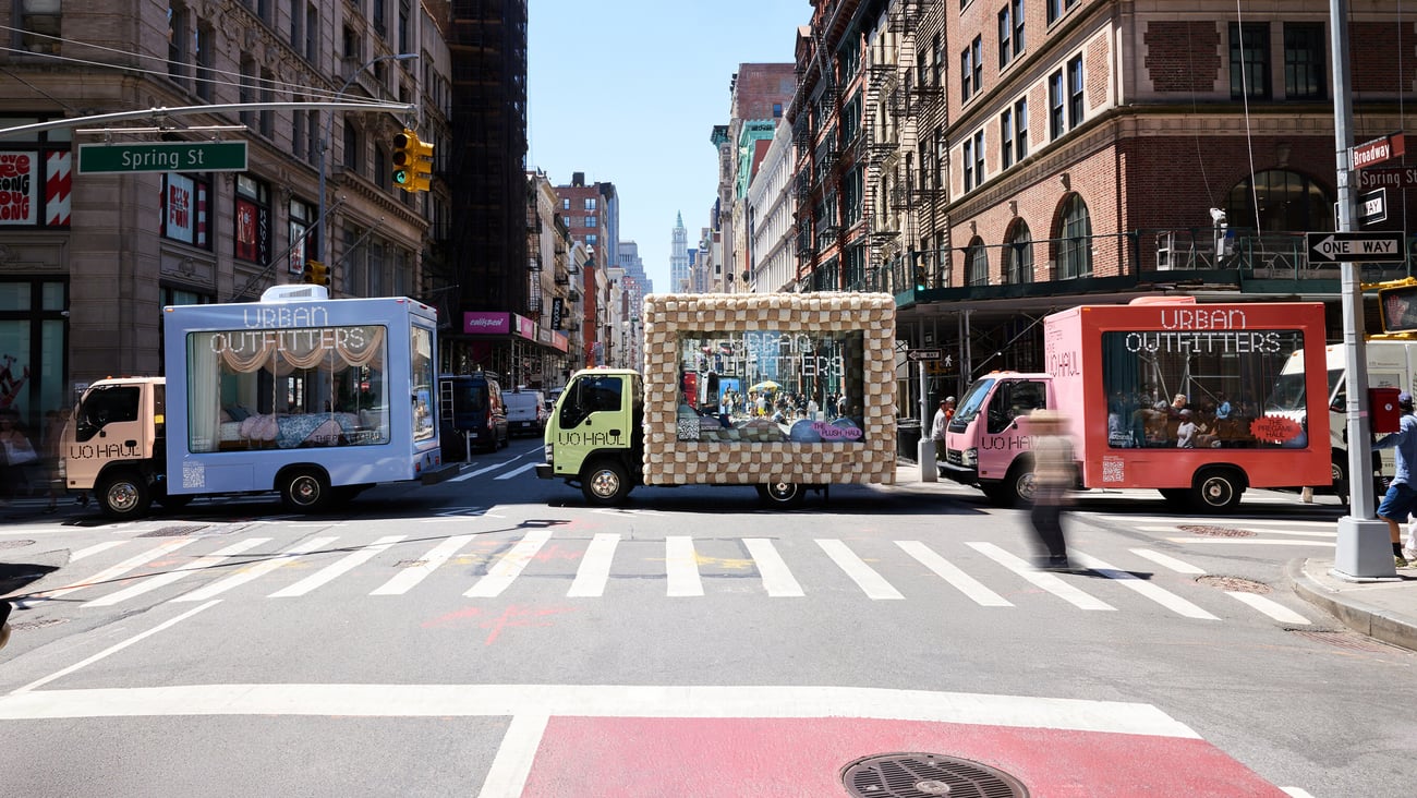Urban Outfitters 'UO Haul' trucks.