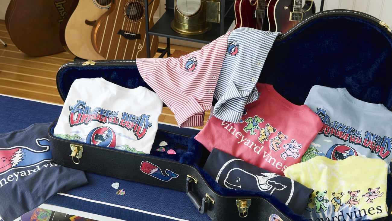 Vineyard Vines partners with the Grateful Dead.