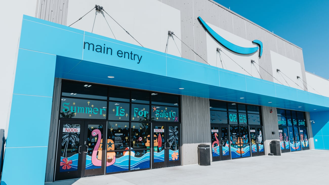 Amazon robotic fulfillment center Charlton, MA