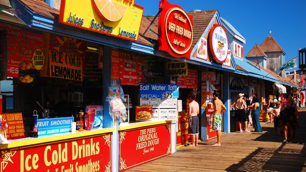 Old Orchard Beach boardwalk (Source: James Kirkikis / Shutterstock.com)