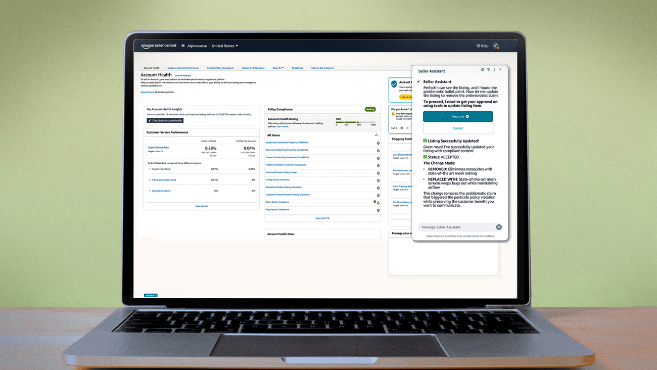 Amazon Seller Assistant agentic AI