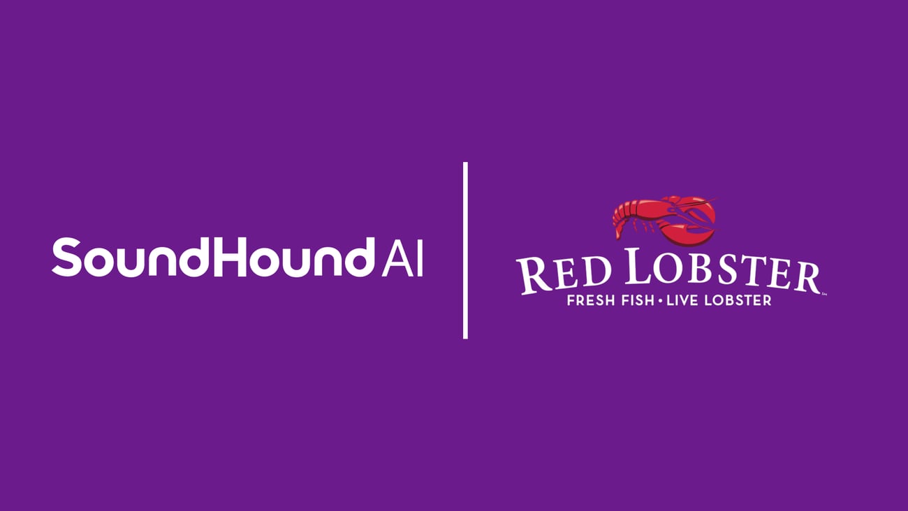 Red Lobster and SoundHound logos
