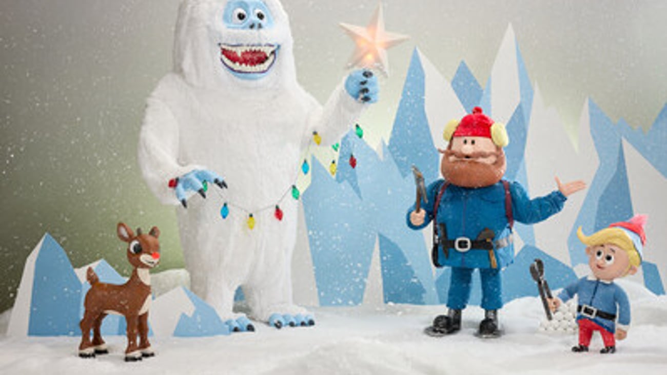 Lowe's animated Rudolph characters.
