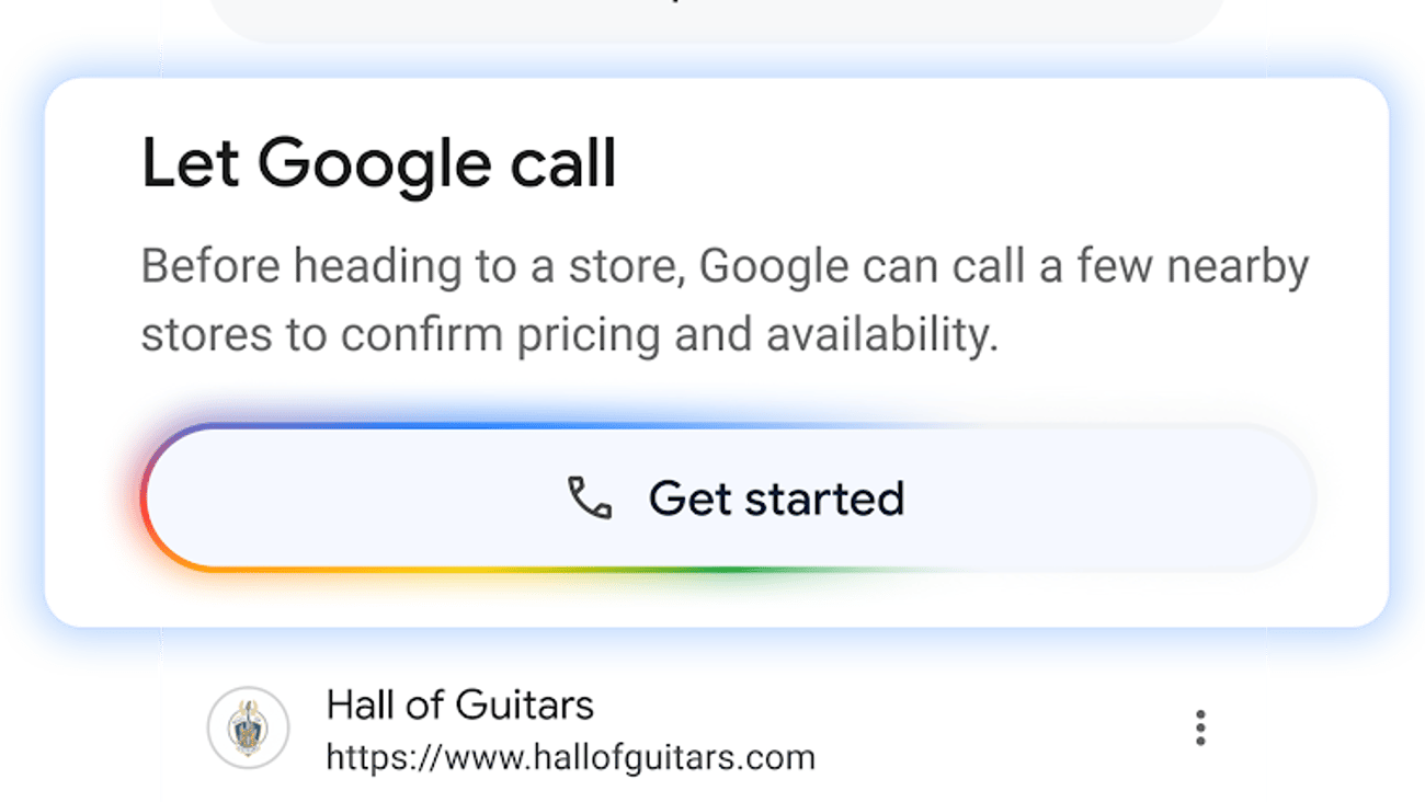 Google agentic AI calling 