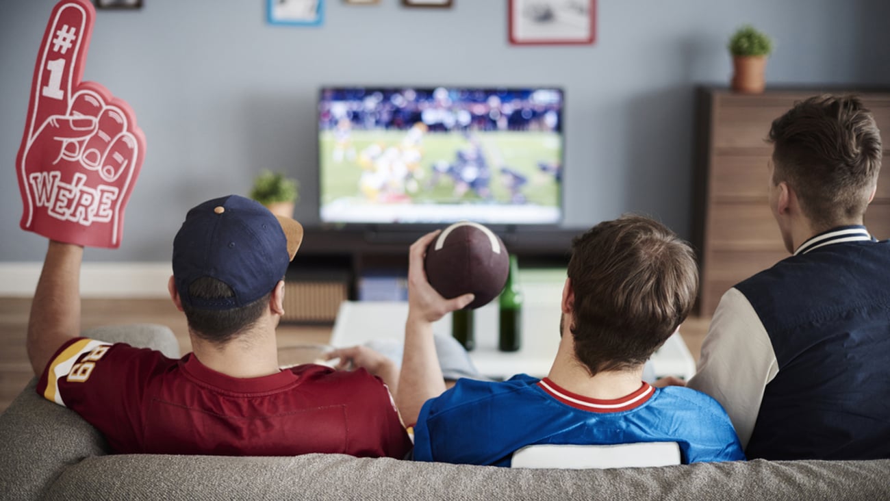 Watching footbal