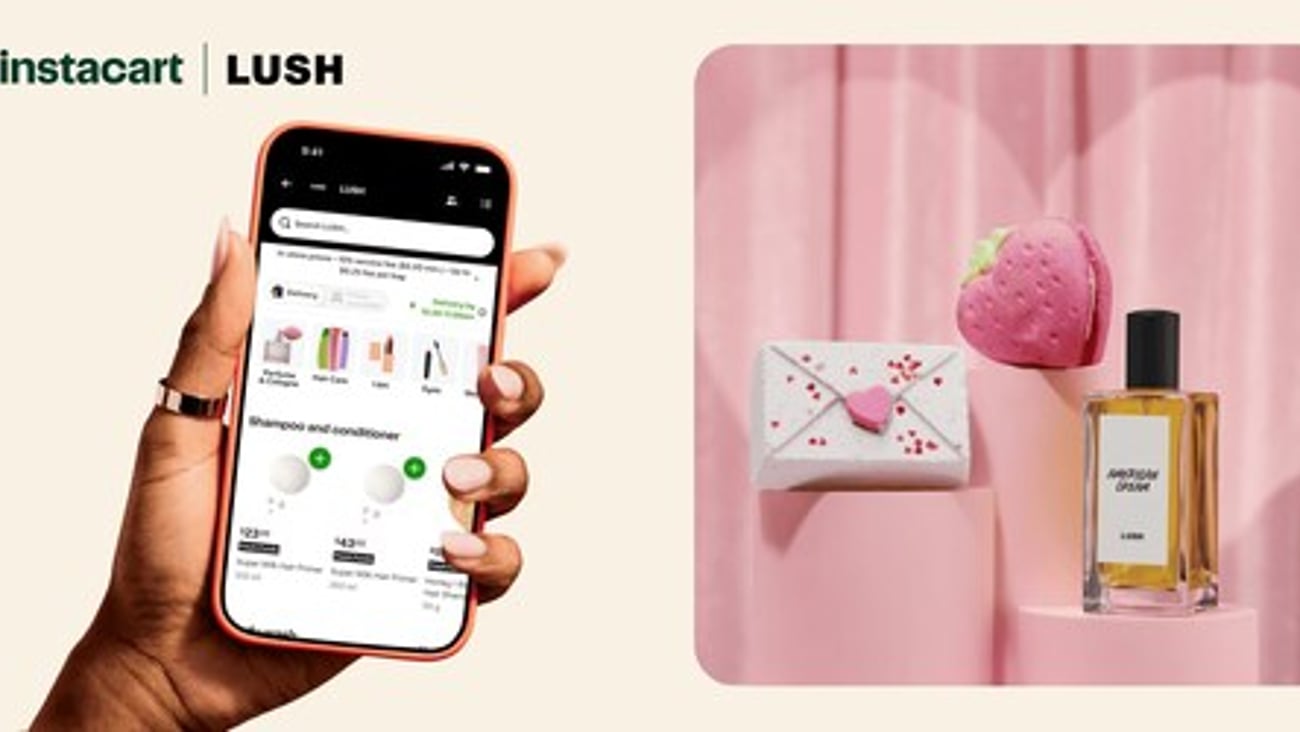 Lush partners with Instacart