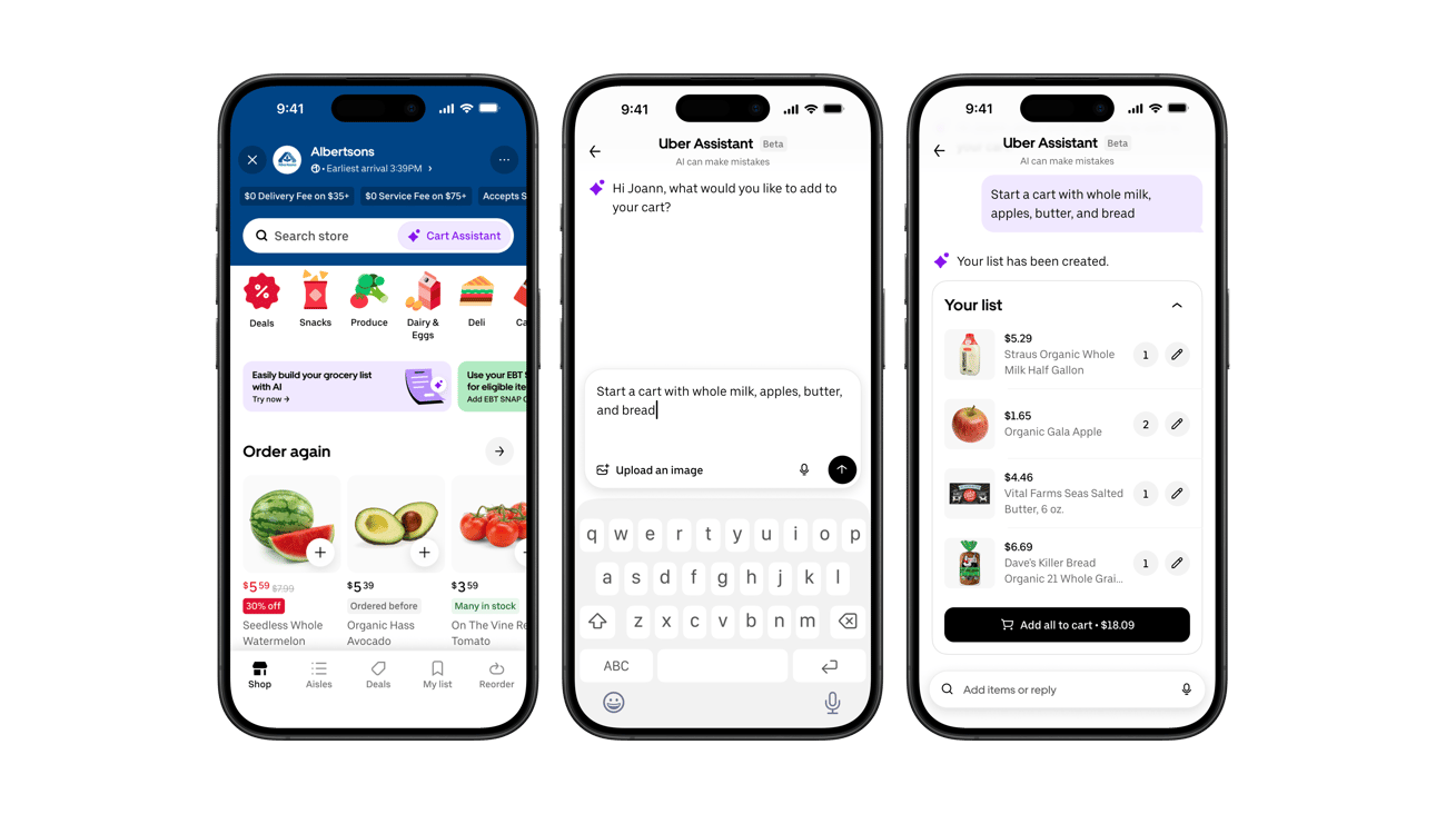 Uber Eats list builder