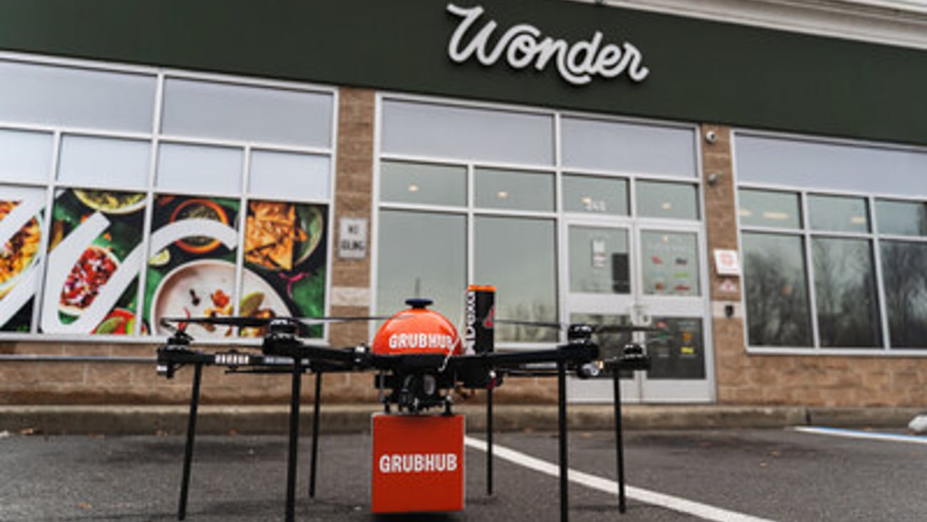 Grubhub drone test