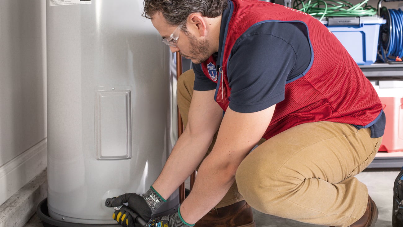 Lowe's Home Care water heater service