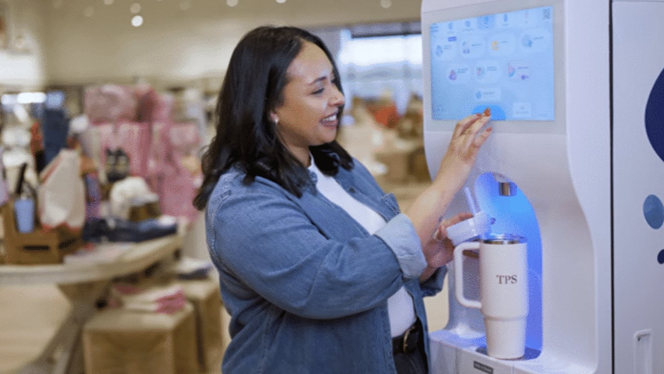 Bevi machine in The Paper Store