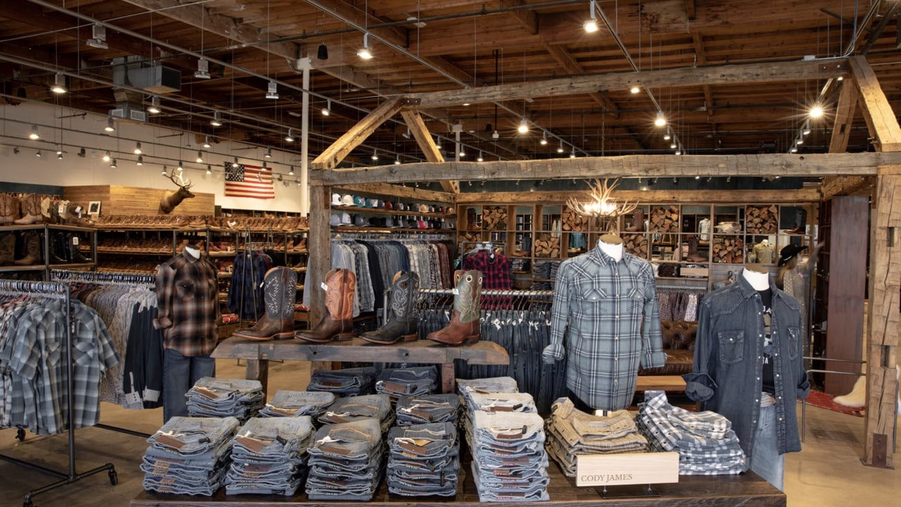 Boot Barn internal store