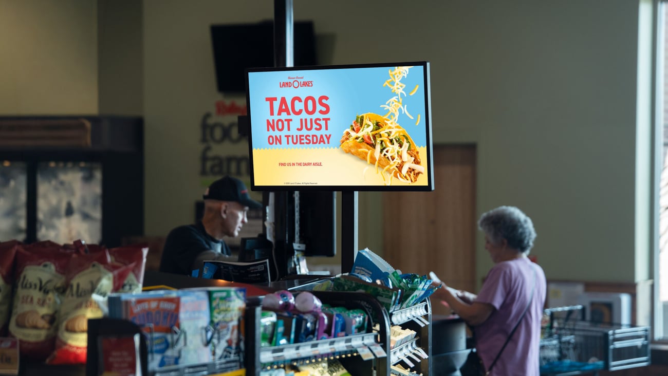 Raley's Grocery TV screen