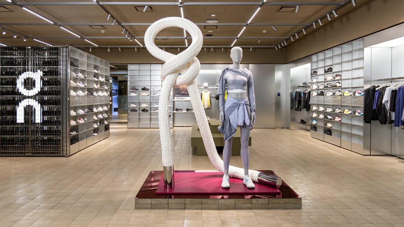 On Running store interior