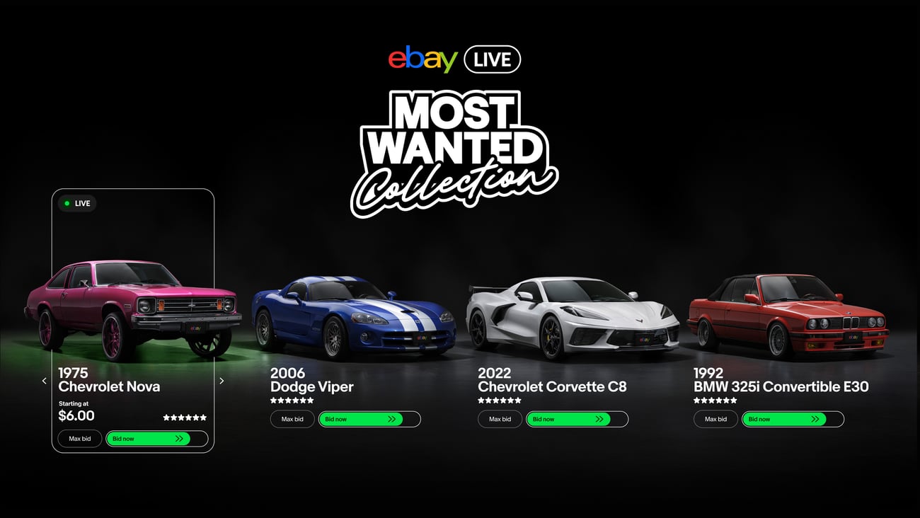 eBay Live Most Wanted auto collection