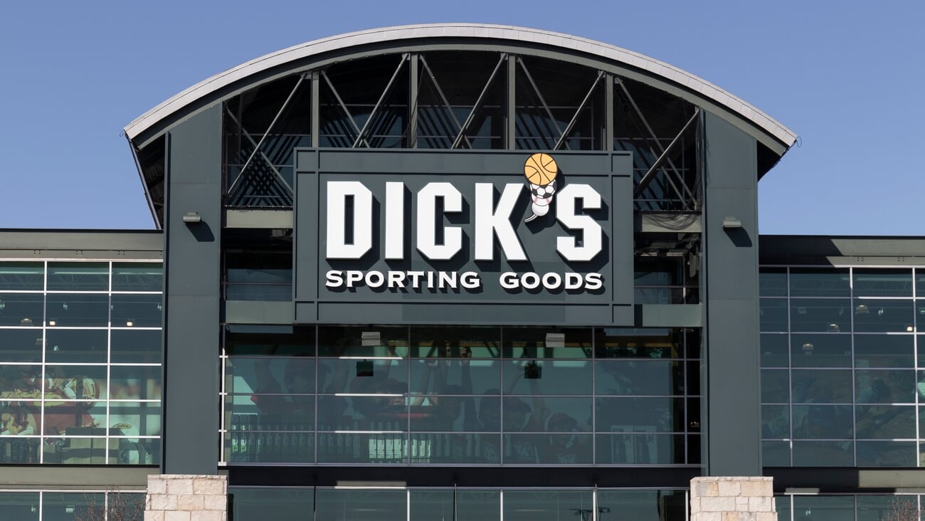 Lombard - Circa March 2022: Dick's Sporting Goods retail location. Dick's Sporting Goods retails athletic apparel, footwear, and equipment for sports.; Shutterstock ID 2140417741