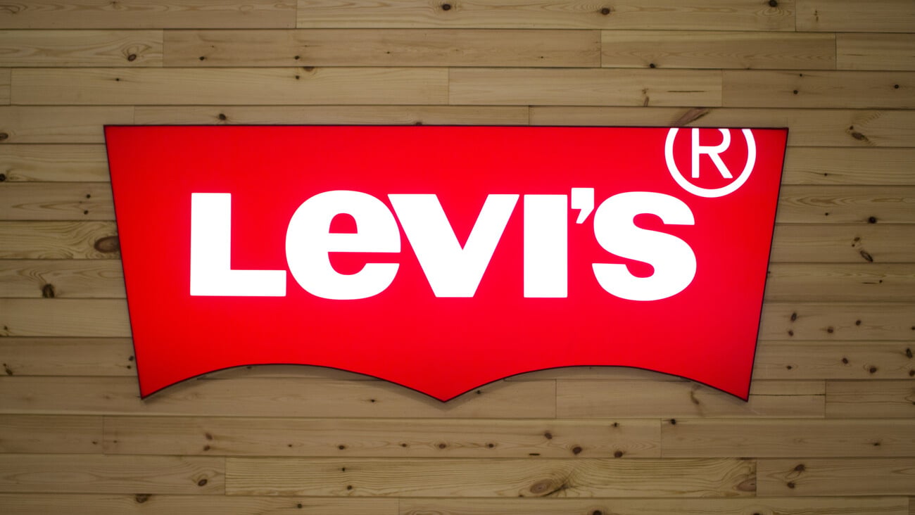 Manila, Philippines - 26 June, 2016: Logo of famous brand "Levi's" in Manila, Philippines. Mass market jeans brand name. American style casual fashion wear. Levi's jeans logo close up photo; Shutterstock ID 458055625