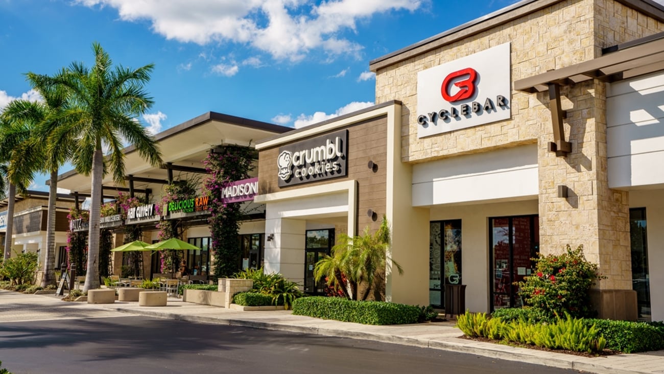 Open-air shopping center