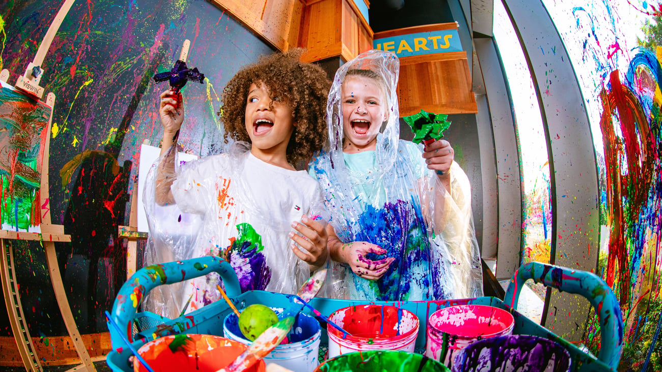 Camp’s “Splatter Room” will be one of many services available in the retailer’s newest stores opening at Simon properties. 