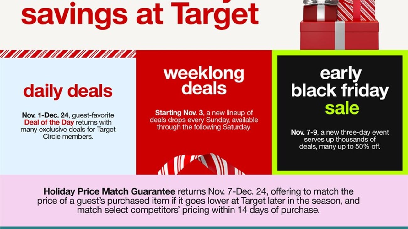 Target holiday deals 2024.