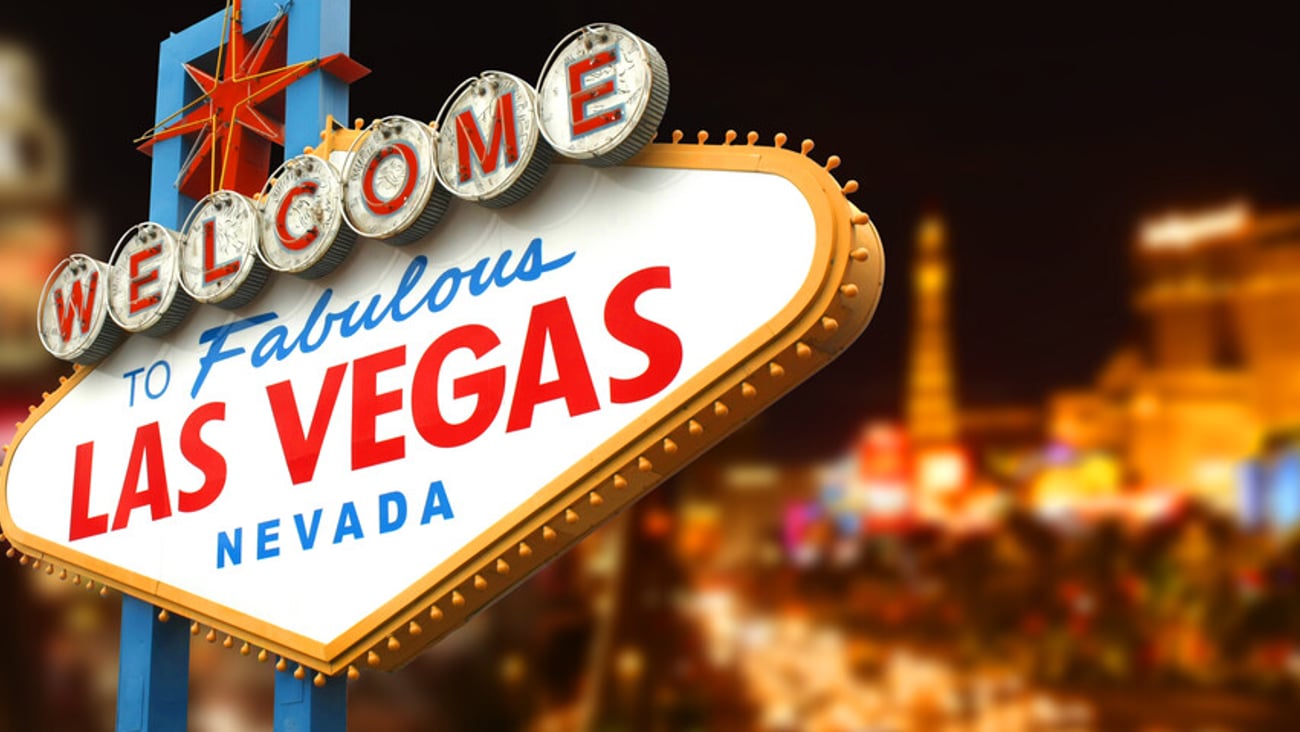 Welcome to Fabulous Las Vegas Sign by night; Shutterstock ID 1392791816