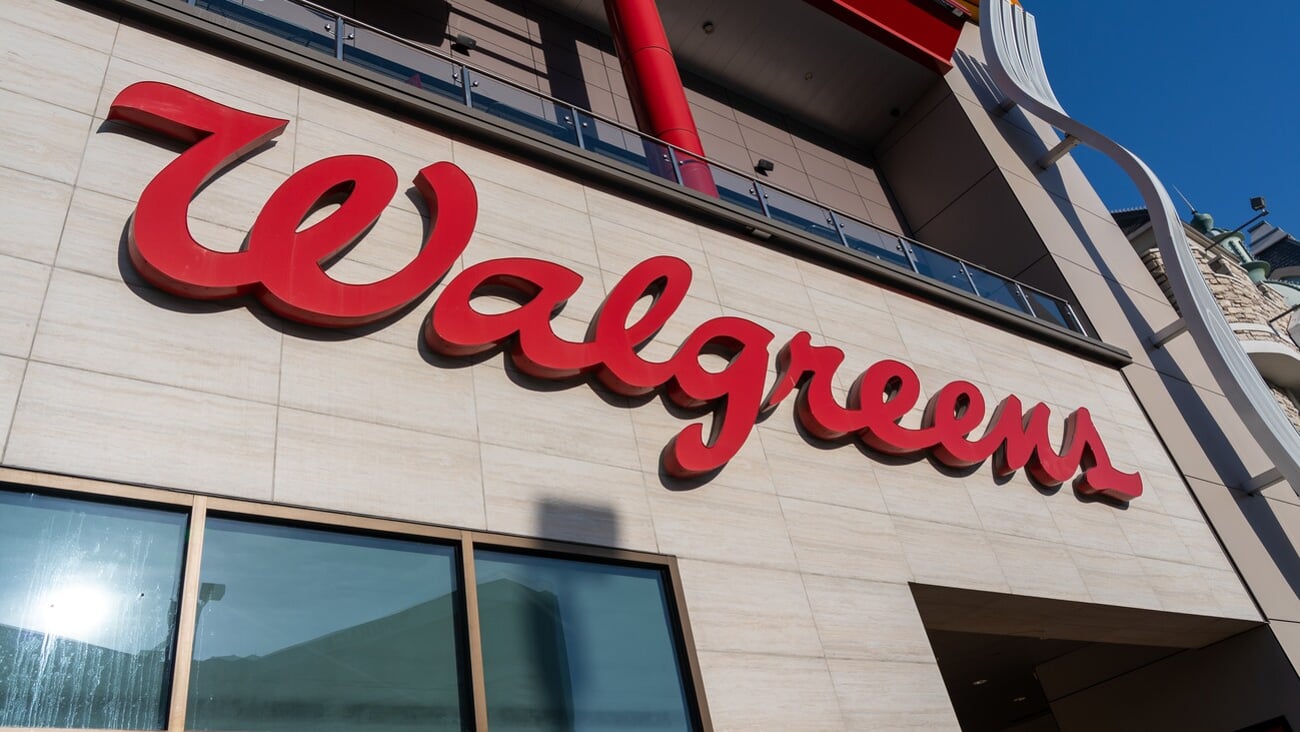 Close up of Walgreens sign on the building. Paradise, Nevada, United States - May 31, 2023. Walgreens is an American company that operates a pharmacy store chain. ; Shutterstock ID 2340298625