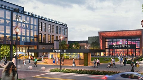 A rendering of the Fenton mixed-use project in Cary, N.C.