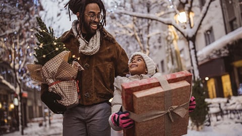 holiday shoppers