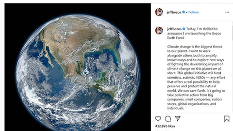 Bezos Instagram post
