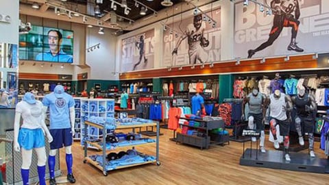 Modell’s store interior 