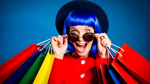 happy shopper