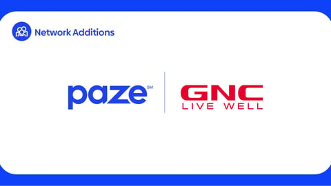 GNC and Paze logos