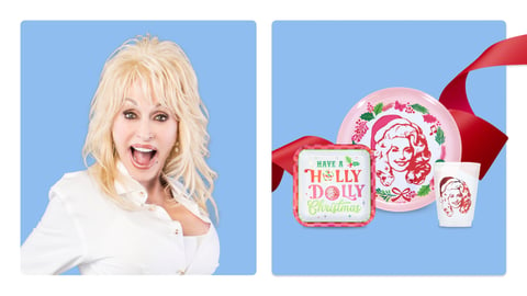 Dolly Parton Walmart holiday livestream (Image: Walmart)