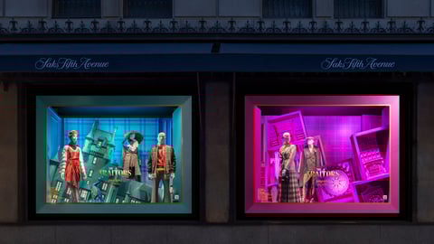 Saks Fifth Avenue 'The Traitors' window display (Courtesy of Luis Guillén for Saks Fifth Avenue