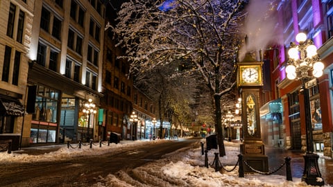 Snowy streets 