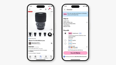 eBay partners with Klarna